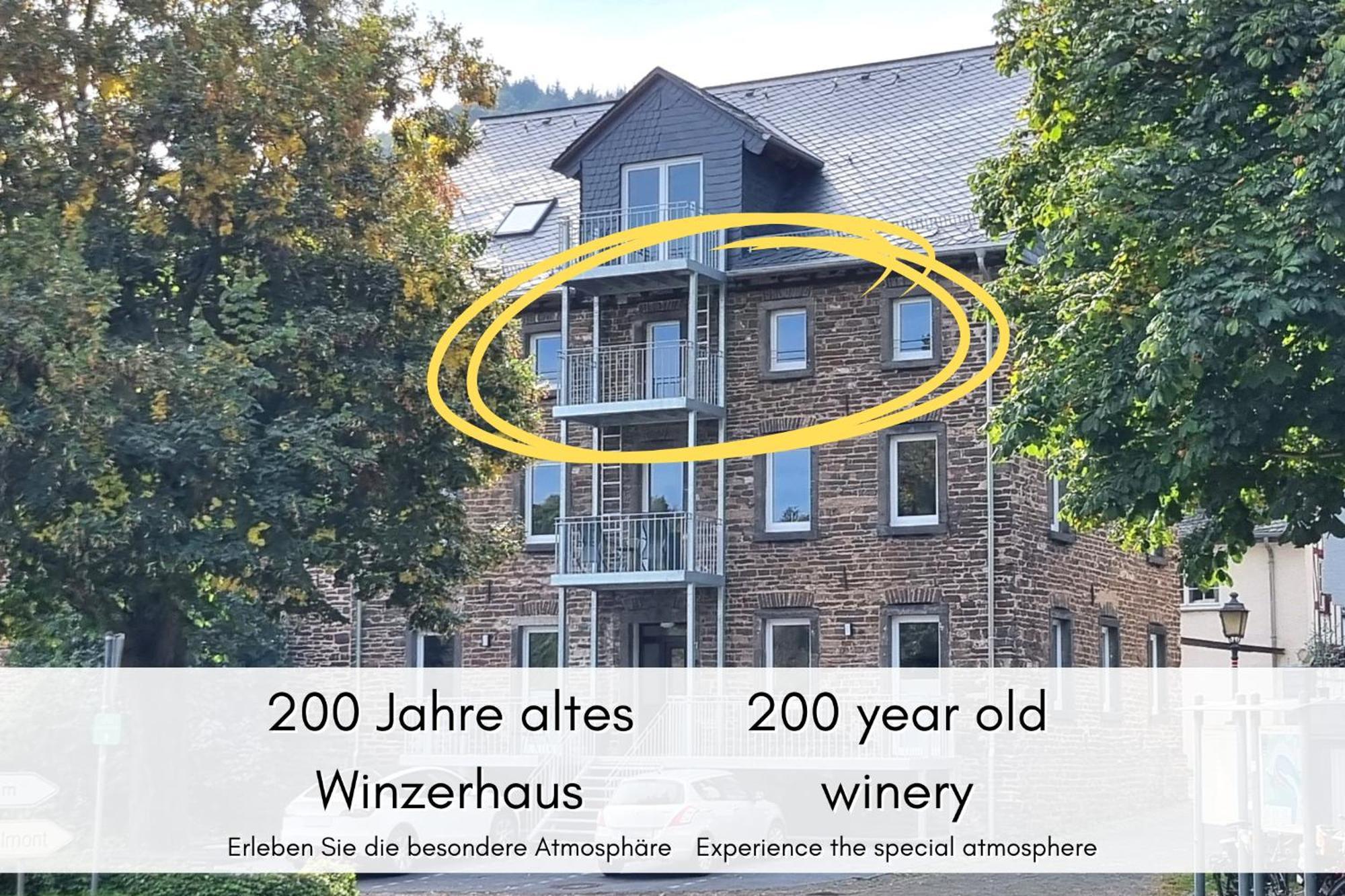 Ferienwohnung Winzerhaus Am Calmont - Raumwunder Mit Moselblick Bremm Exterior foto